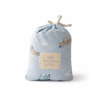 Tiny Tales Baby Fitted Cot Sheet - ON THE ROAD
