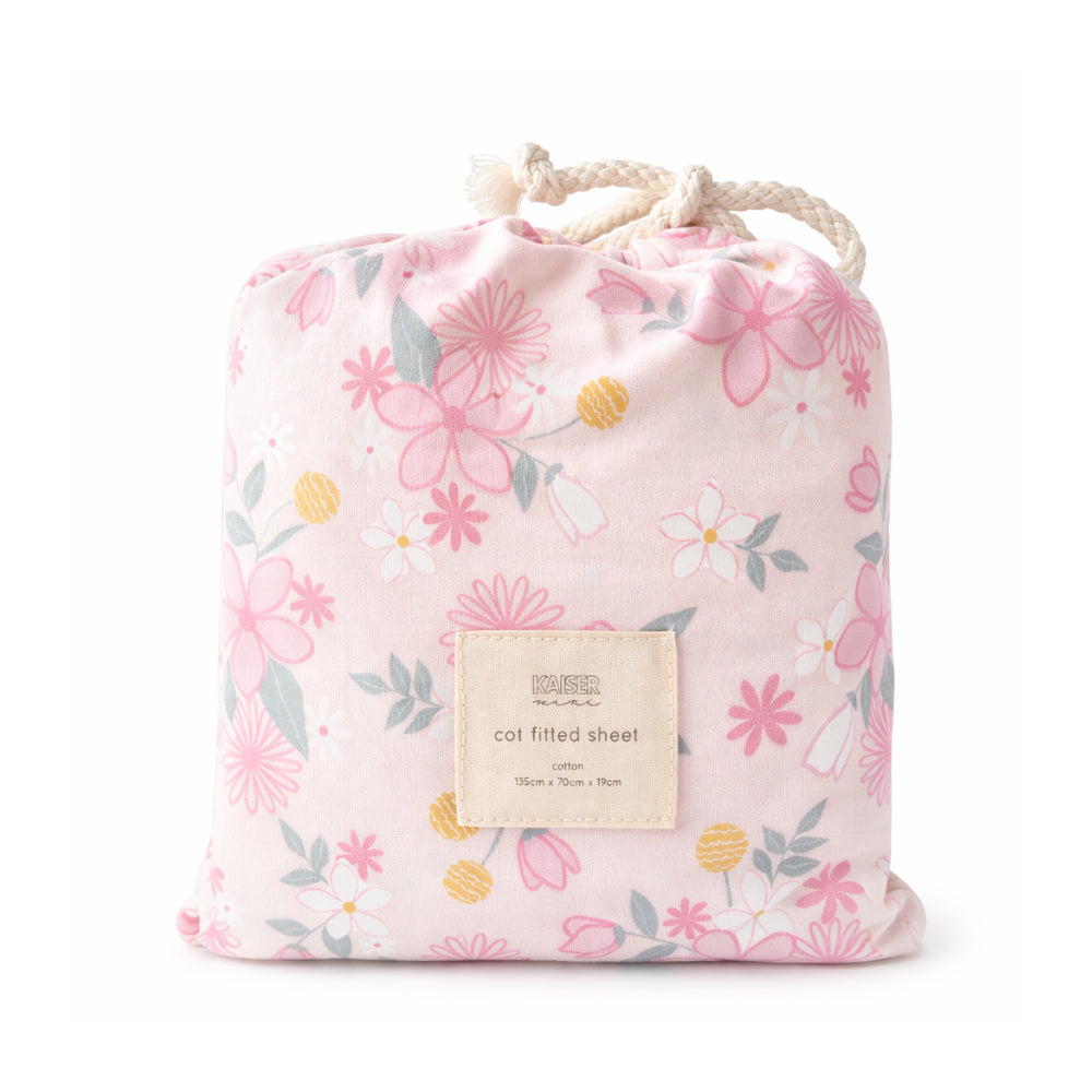 Tiny Tales Baby Fitted Bassinet Sheet - FLORA POSY
