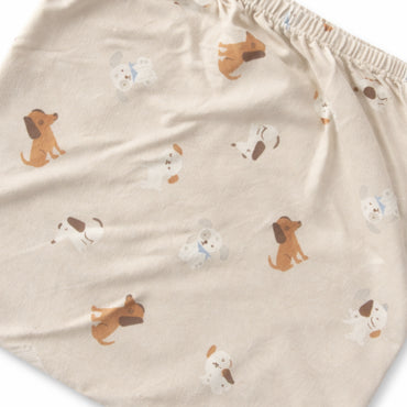 Tiny Tales Baby Fitted Bassinet Sheet - PUPPIES