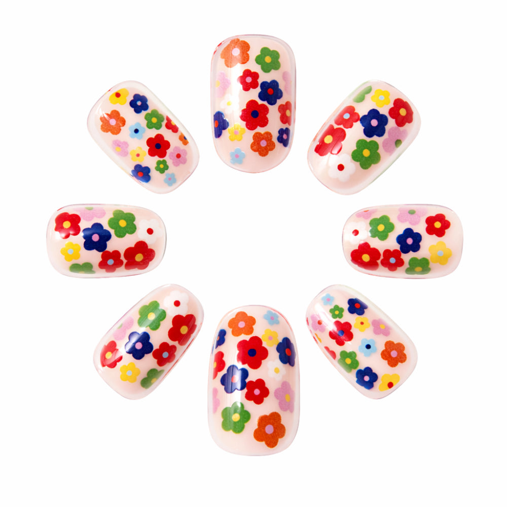 Sunnie Series 24 Pack Artificial Nails - COLOUR BLOOM