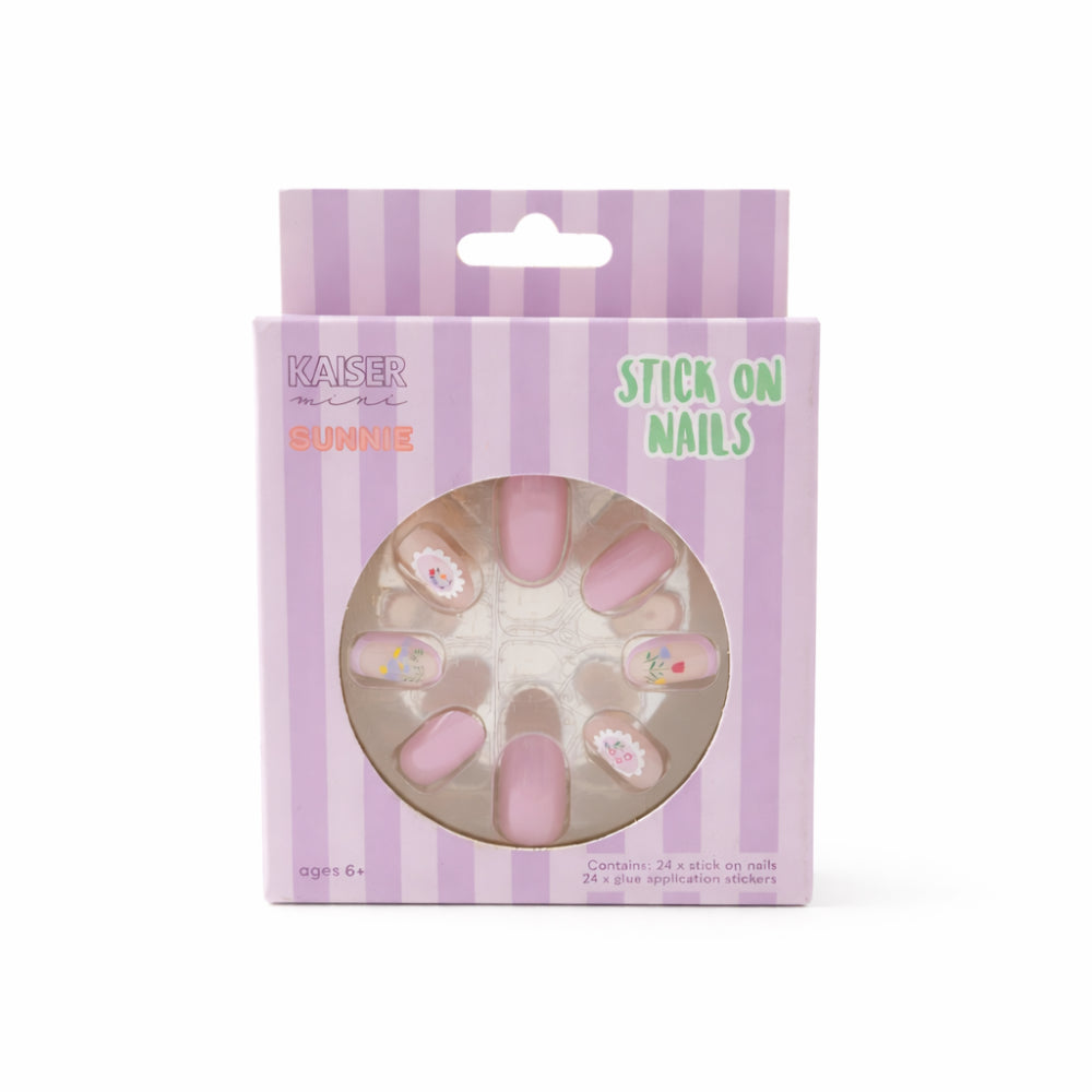 Sunnie Series 24 Pack Artificial Nails - PRETTY FLORAL