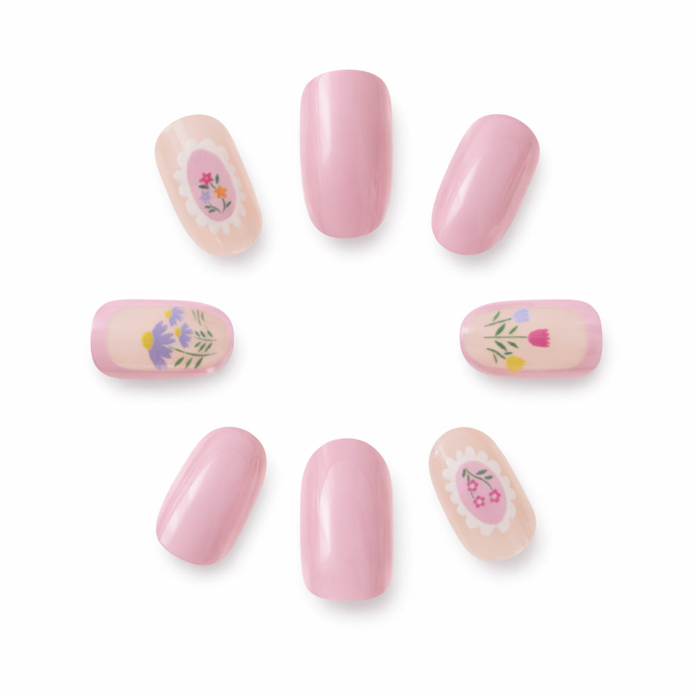 Sunnie Series 24 Pack Artificial Nails - PRETTY FLORAL