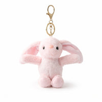 Hoppy Times Kids Easter Keyring Plush - PINK BUNNY