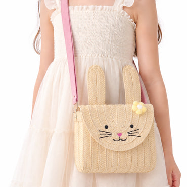 Hoppy Times Kids Easter Woven Side Bag - BUNNY