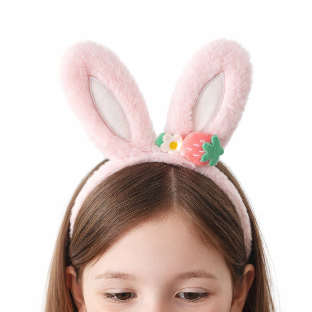 Hoppy Times Kids Easter Novelty Headband - PINK BUNNY EARS