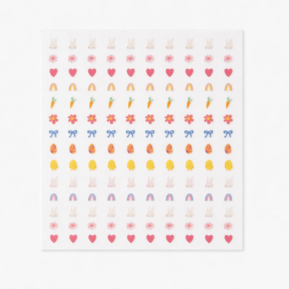 Hoppy Times Kids Easter Nail Stickers - BUNNY LOVE