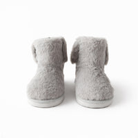 Hoppy Times Kids Easter Novelty Slipper Boot - GREY BUNNY