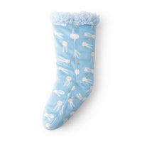 Hoppy Times Kids Easter Winter Sleep Socks - BUNNY BLUE