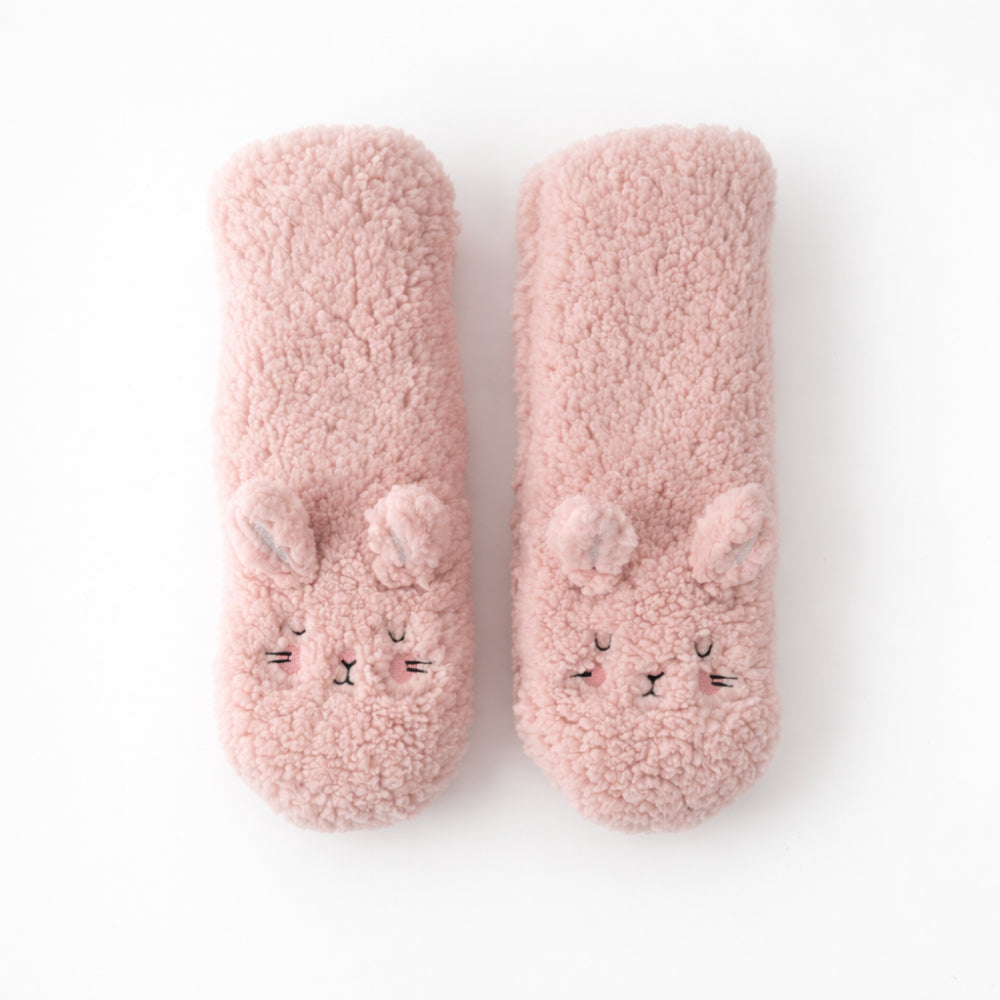 Hoppy Times Kids Easter Novelty Sleep Socks - BUNNY PINK