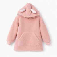 Hoppy Times Kids Easter Novelty Hooded Blanket - PINK BUNNY