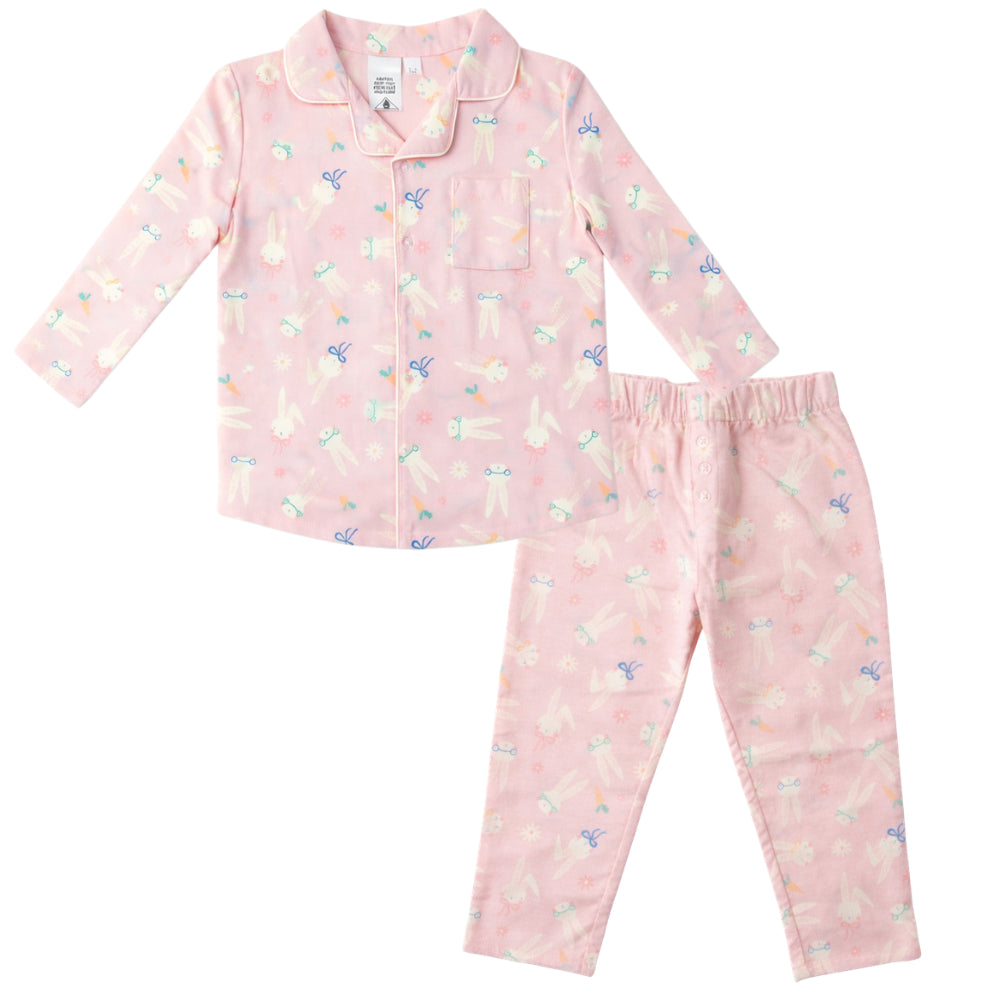 Hoppy Times Kids Easter Kids PJ's - BUNNY PINK