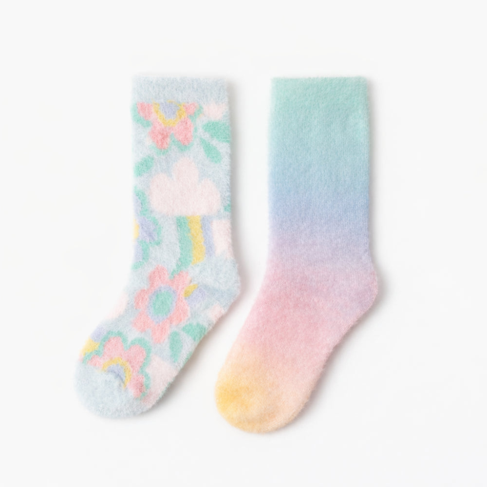 Kids Winter 2pk Bed Socks - DAYDREAM