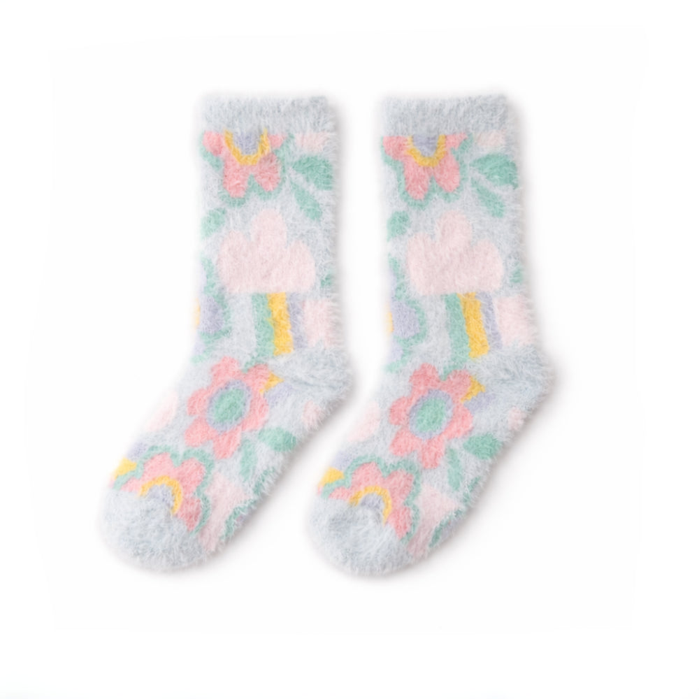 Kids Winter 2pk Bed Socks - DAYDREAM