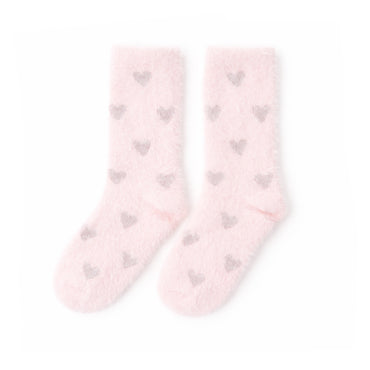 Kids Winter 2pk Bed Socks - HEARTS