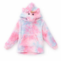 Kids Winter Novelty Hooded Blanket - UNICORN