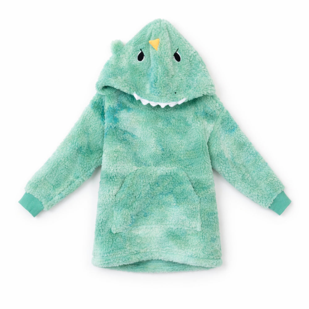 Kids Winter Novelty Hooded Blanket - DINOSAUR
