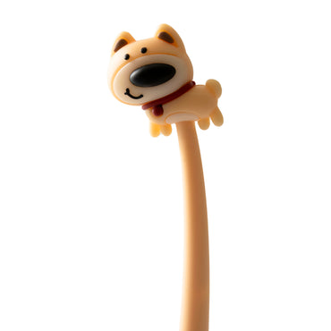 Kids Novelty Pen - BENDY DOG BROWN