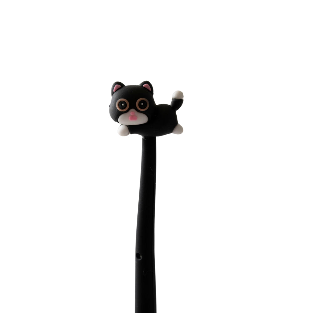 Kids Novelty Pen - BENDY CAT BLACK