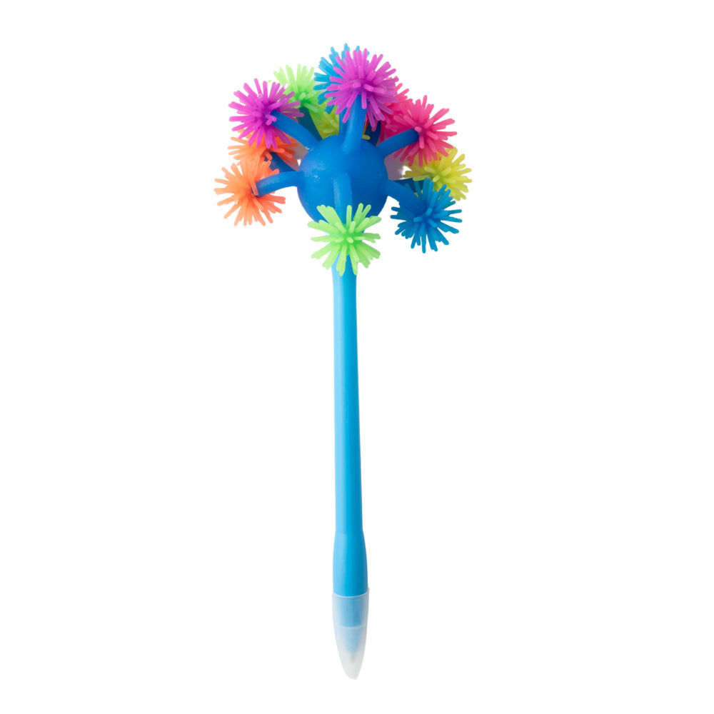Kids Novelty Pen - WIGGLY BEAD BLUE
