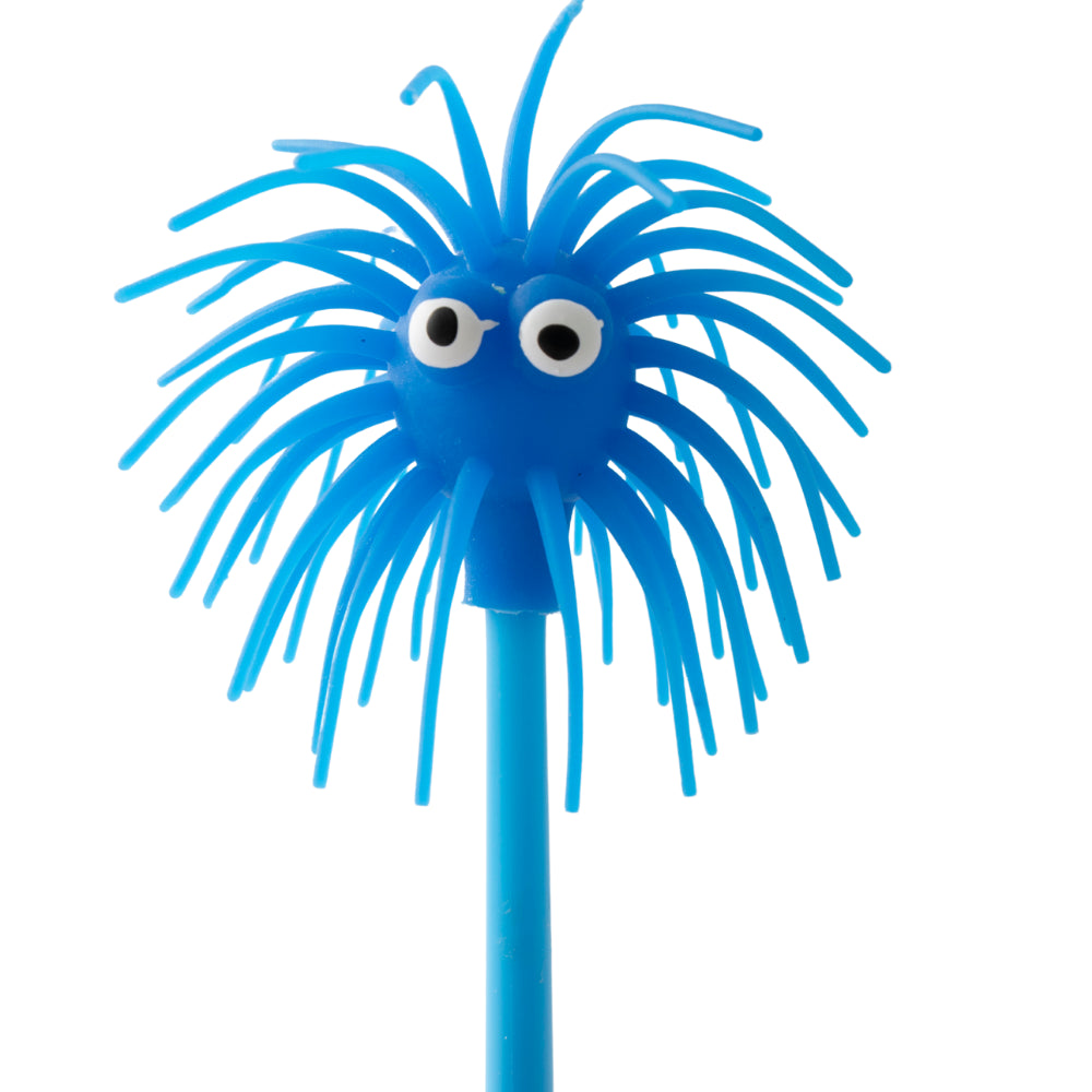 Kids Novelty Pen - WIGGLY MONSTER BLUE