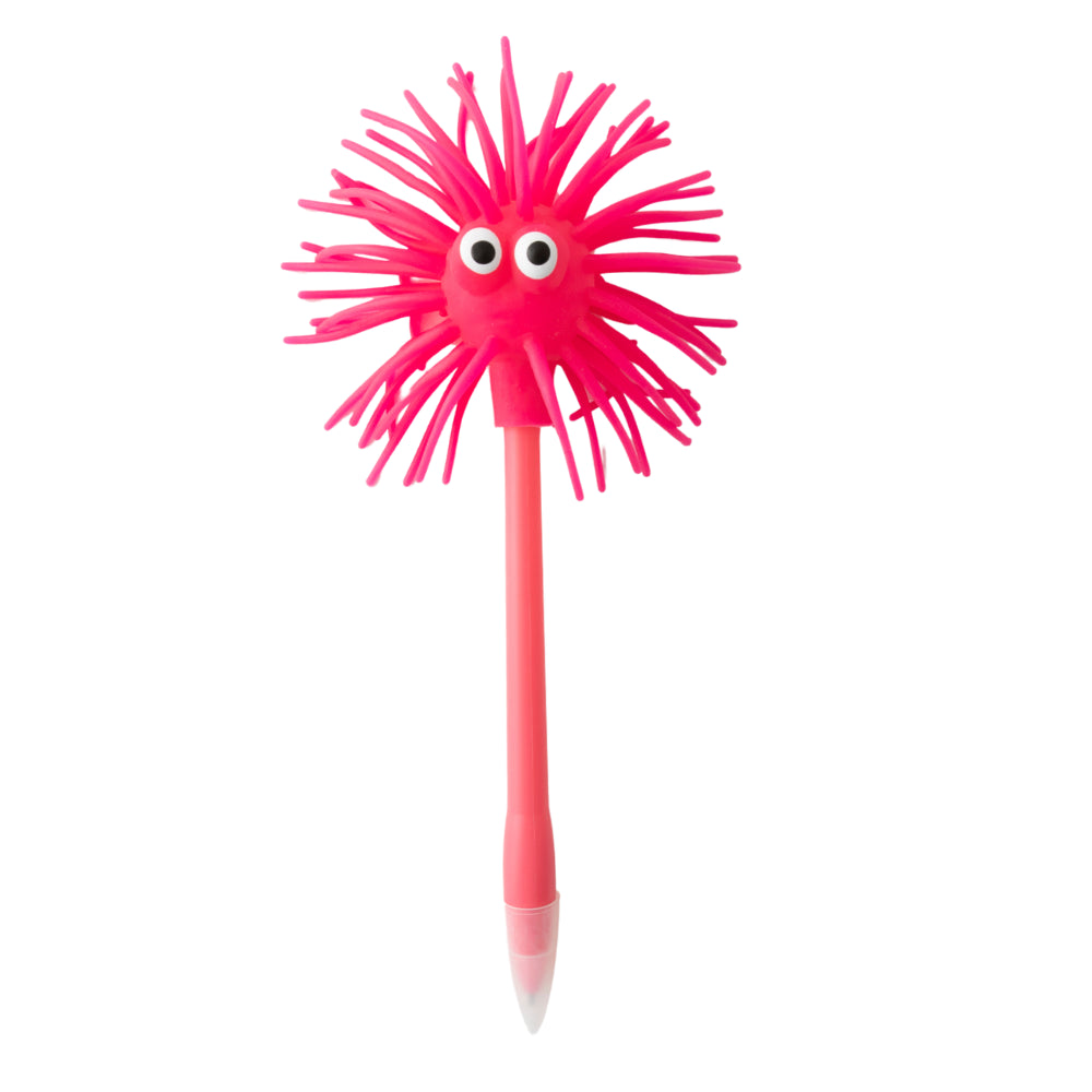 Kids Novelty Pen - WIGGLY MONSTER PINK