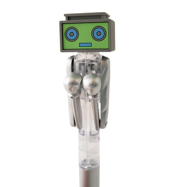 Kids Novelty Pen - BOXING SILVER ROBOT