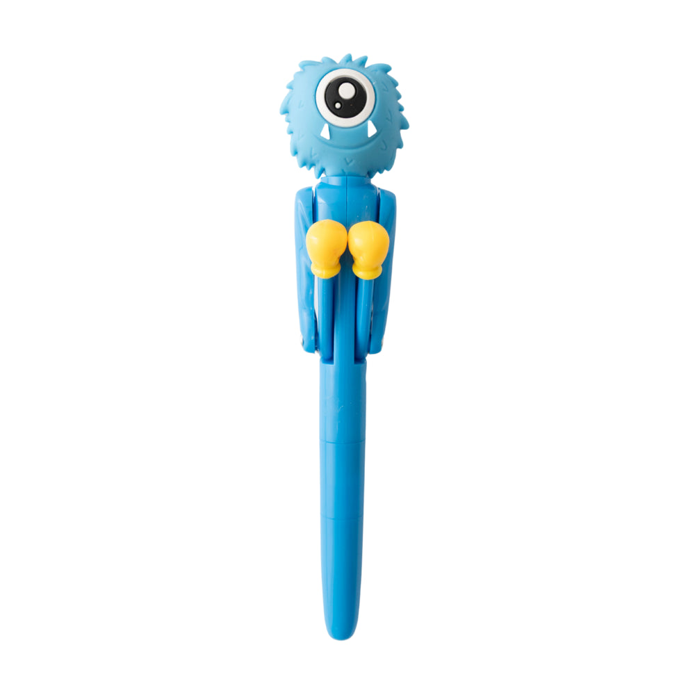 Kids Novelty Pen - BOXING MONSTER CYAN