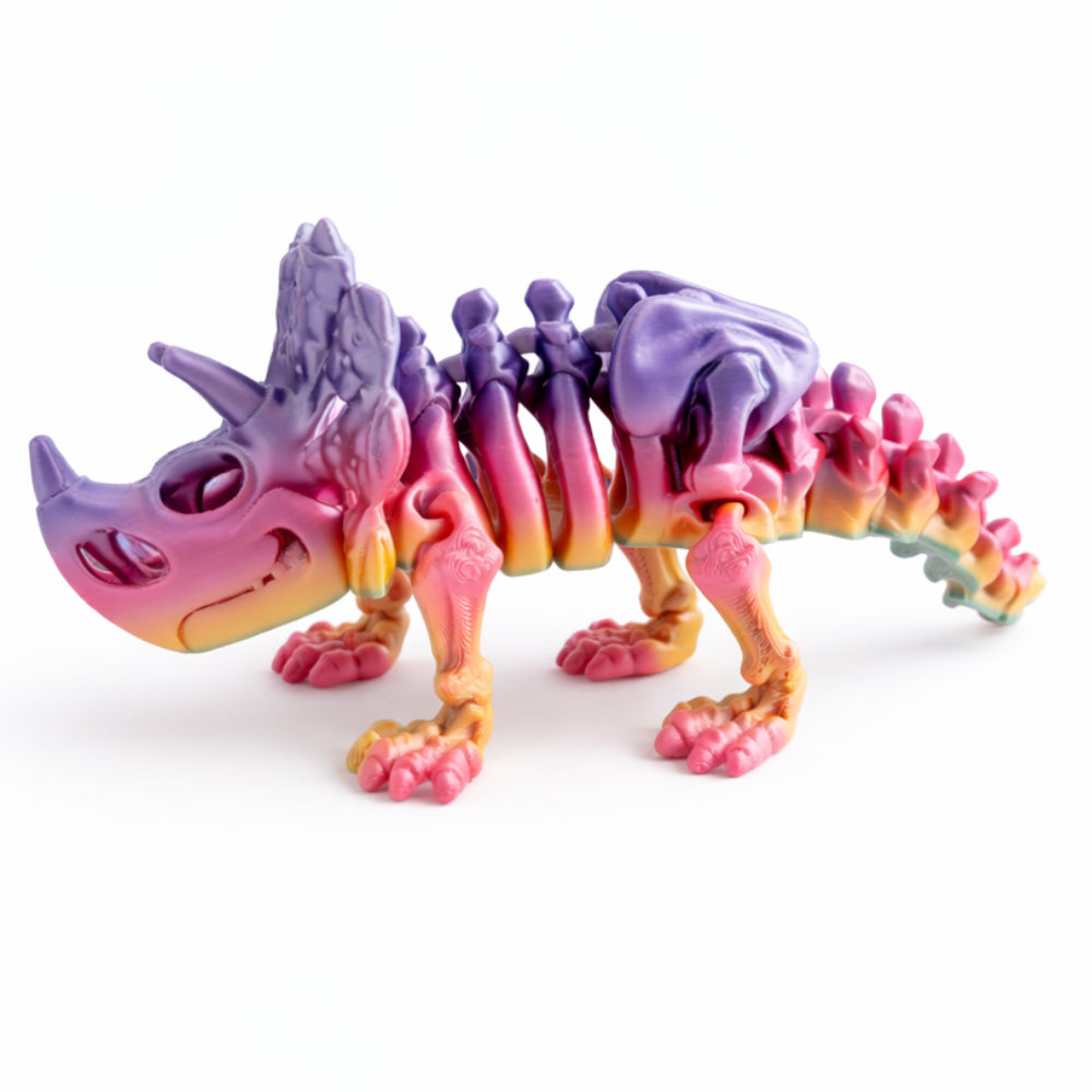 Kids 3D Print - TRICERATOPS RAINBOW