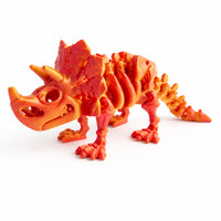 Kids 3D Print - TRICERATOPS RED