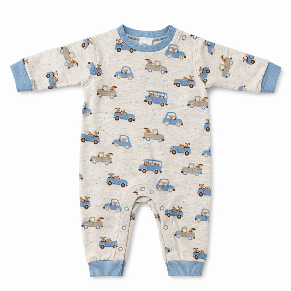 Tiny Tales Baby Coverall - ROAD TRIP