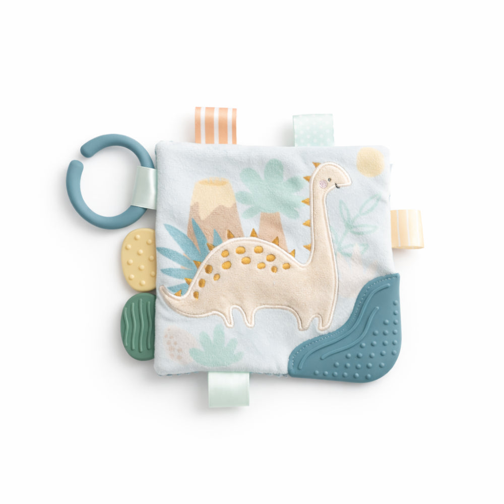 Wonderland Baby Collection Textured Square - BLUE DINOSAUR