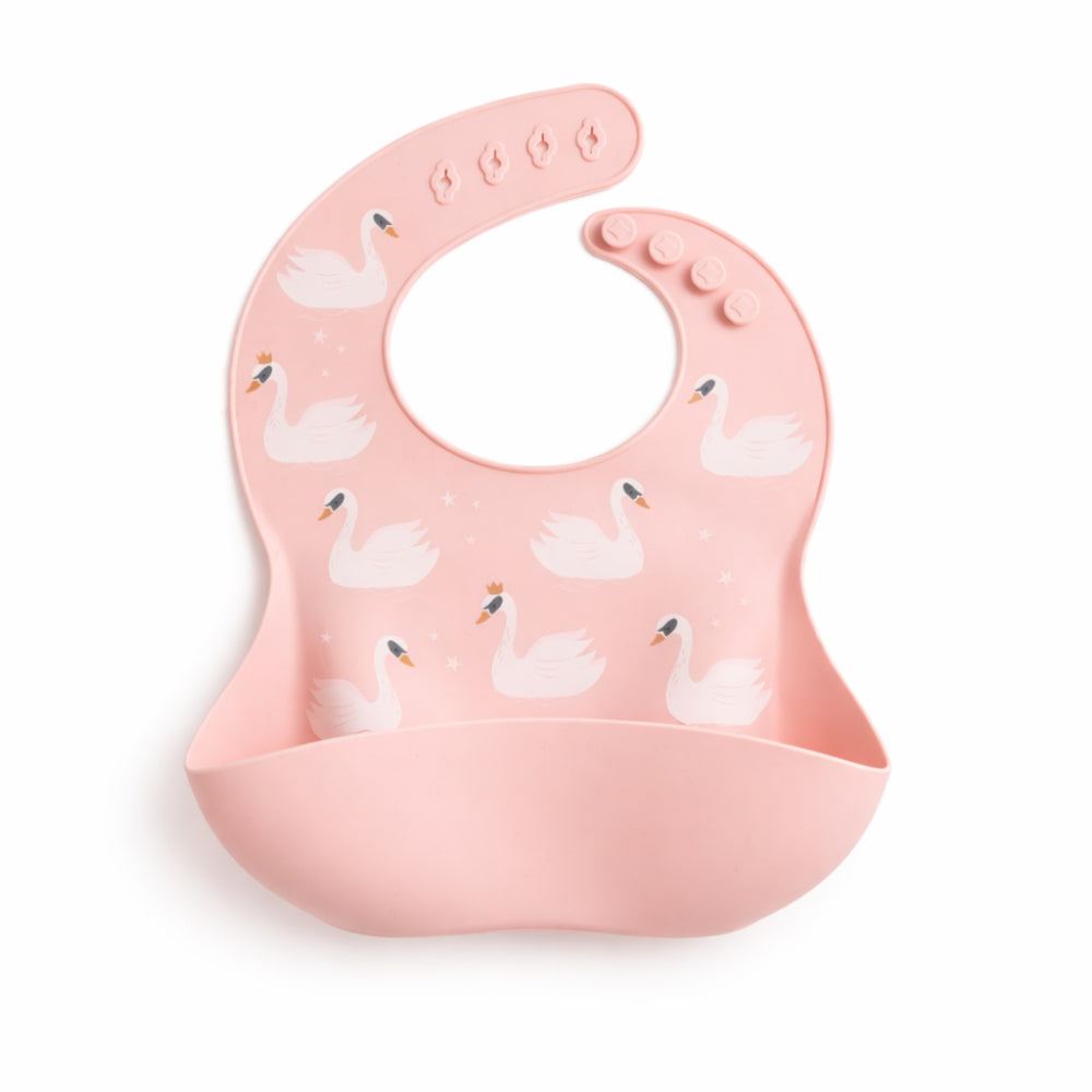 Wonderland Baby Collection Silicone Feeding Set - PINK SWAN