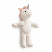 Wonderland Baby Collection Knitted Toy - CREAM UNICORN