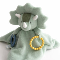 Wonderland Baby Collection Plush Comforter with Silicone - MINT DINO