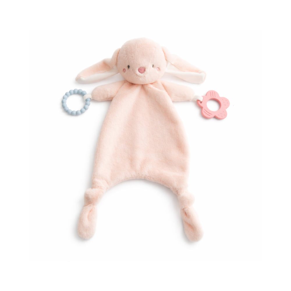 Wonderland Baby Collection Snuggle Comforter with Silicone - PINK BUNNY