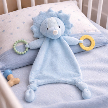 Wonderland Baby Collection Snuggle Comforter with Silicone - BLUE DINO