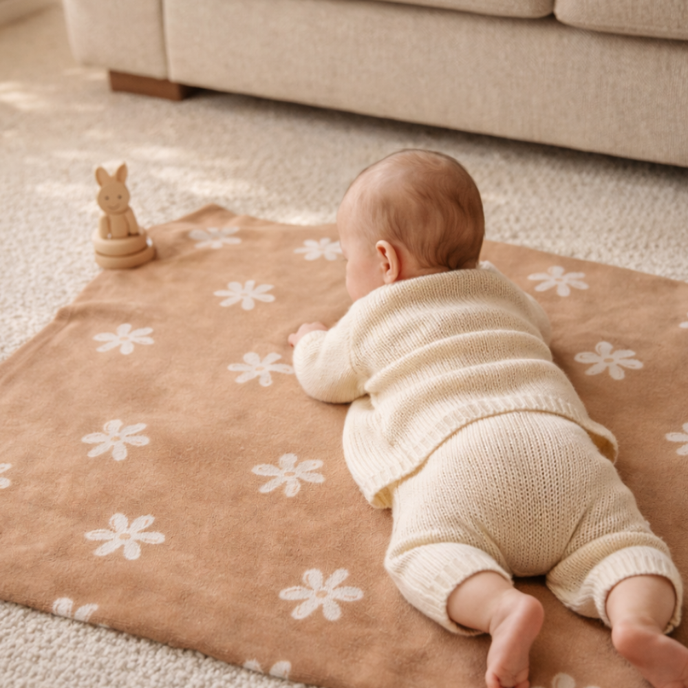 Wonderland Baby Collection Cotton Pram Blanket - POSY