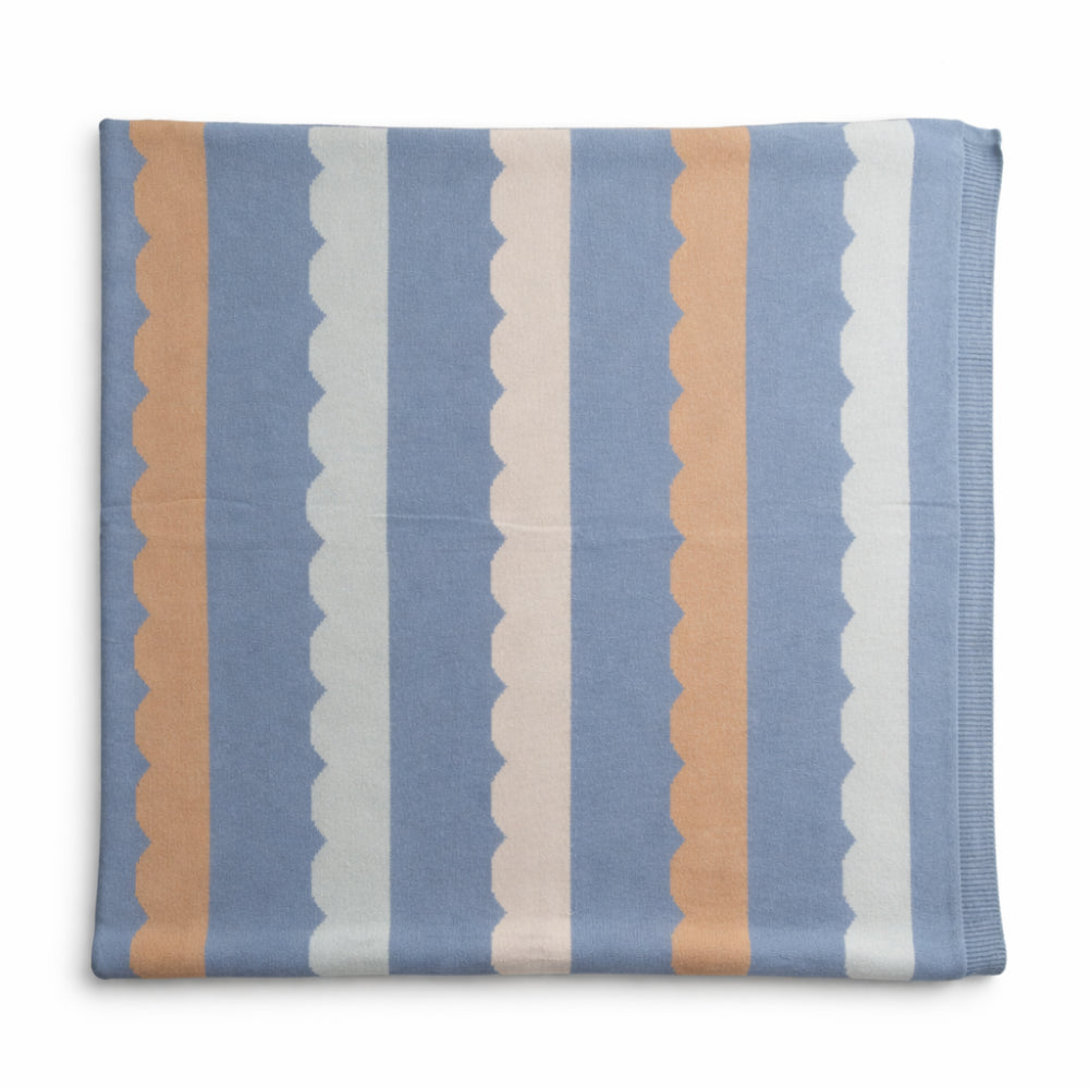 Wonderland Baby Collection Cotton Pram Blanket - SCALLOP