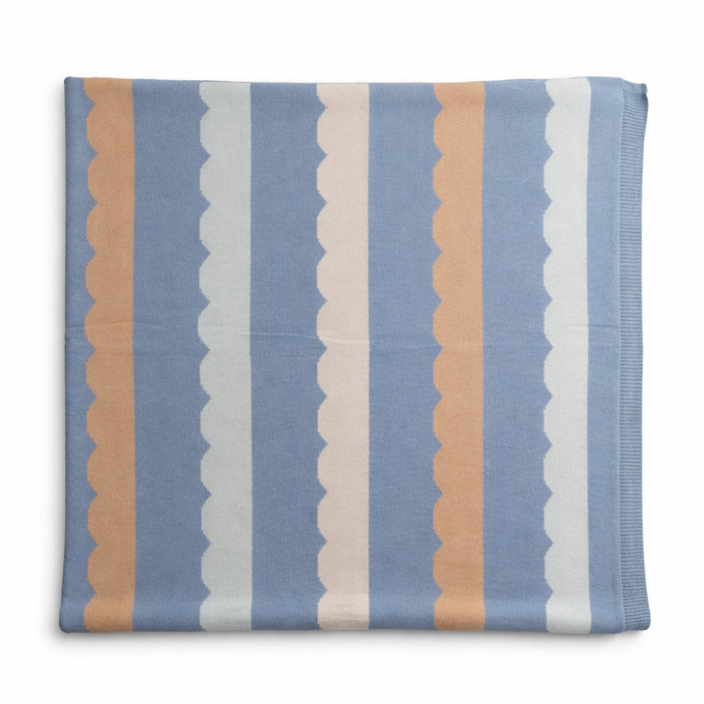 Wonderland Baby Collection Cotton Pram Blanket - SCALLOP