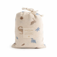 Wonderland Baby Collection Cot Fitted Sheet - CREAM DINOSAUR