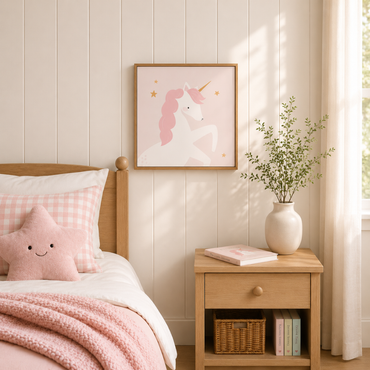Wonderland Baby Collection Printed Wall Canvas - UNICORN