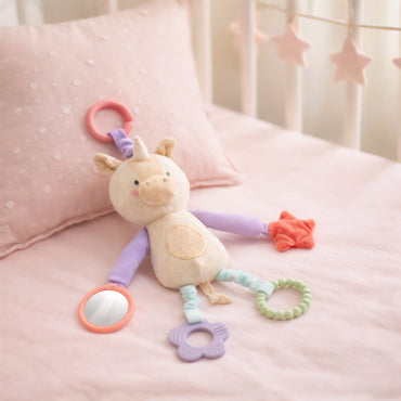 Wonderland Baby Collection Pram Toy - CREAM UNICORN