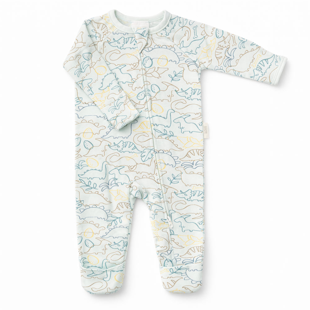 Wonderland Baby Collection Footless Growsuits - DINO OUTLINE