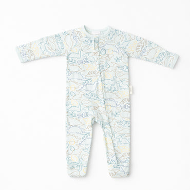 Wonderland Baby Collection Footless Growsuits - DINO OUTLINE