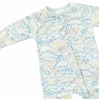 Wonderland Baby Collection Footless Growsuits - DINO OUTLINE