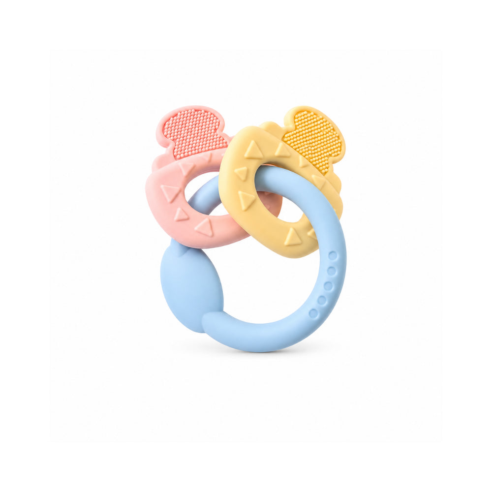 Story Time Collection Baby Teething Ring Keys - MULTI