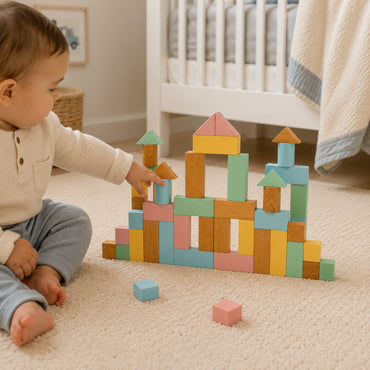 Story Time Collection Baby Wooden Blocks 50 Pack