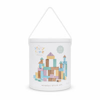 Story Time Collection Baby Wooden Blocks 50 Pack
