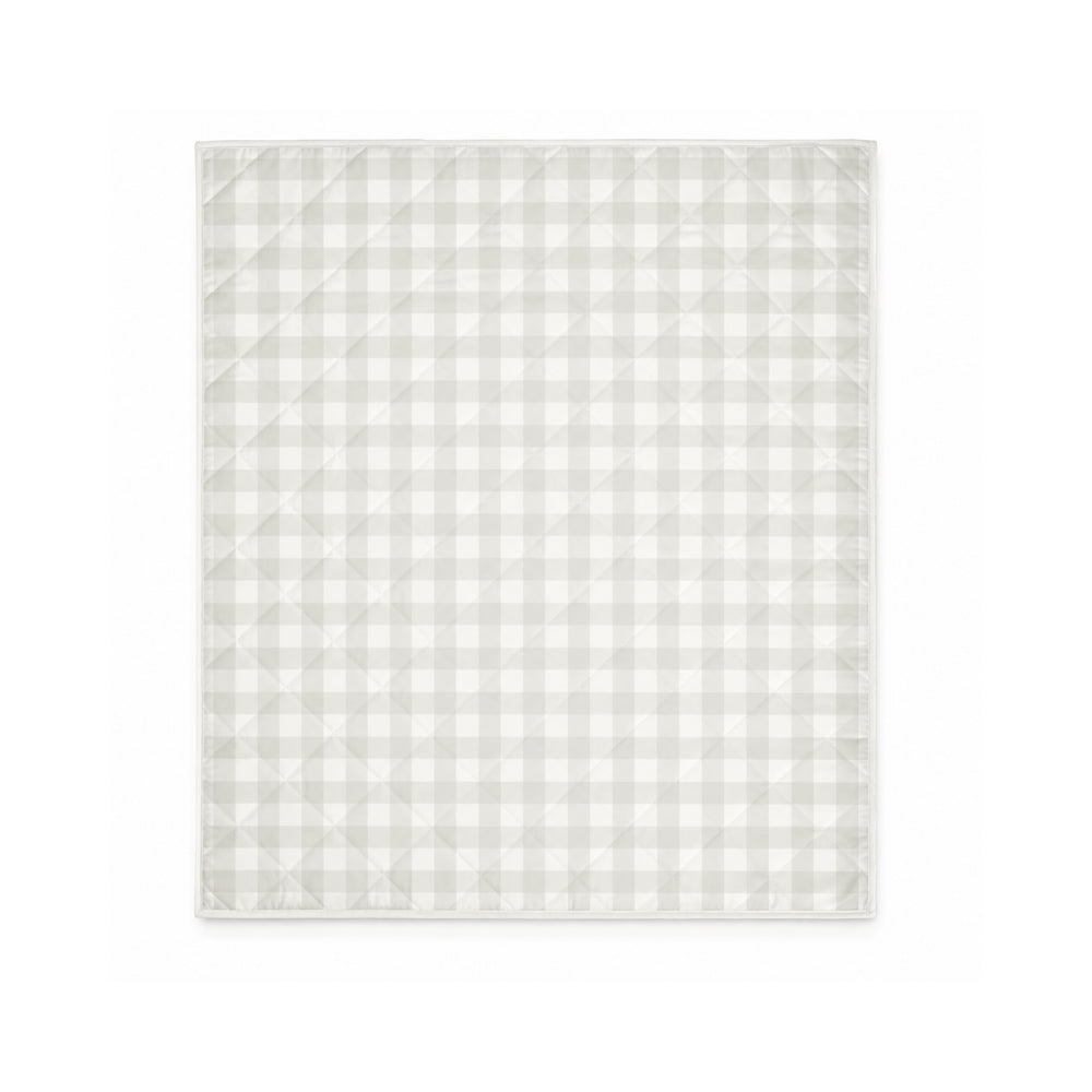 Story Time Collection Baby Rectangle Play Mat 100cm X 120cm - SAGE GINGHAM