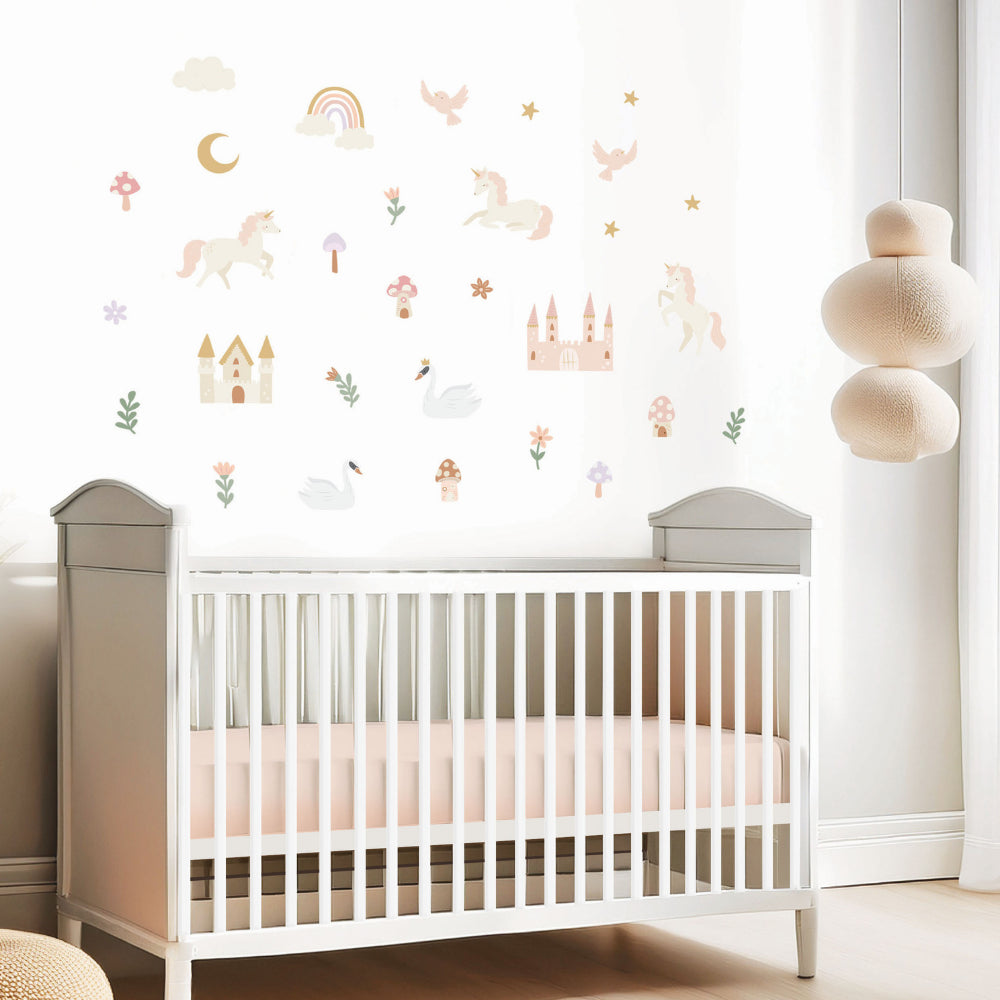 Wonderland Baby Collection Peel and Stick Wall Decals - UNICORN